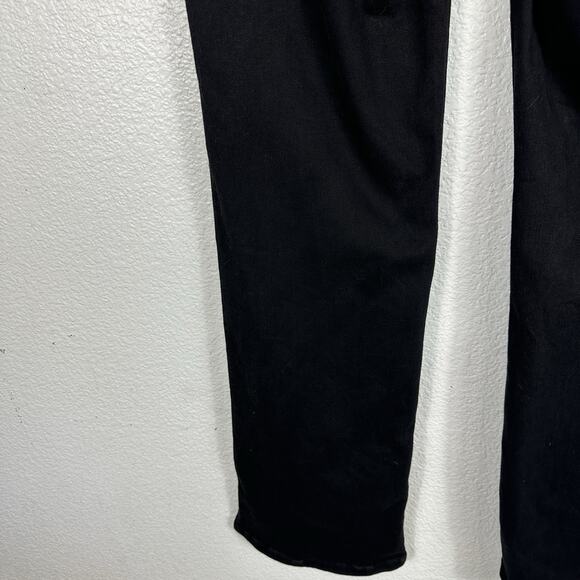 Judy Blue Jeans Women Size 27 Black High Rise 90s Slit Bottom Straight Leg - Picture 8 of 13